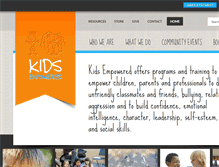 Tablet Screenshot of kidsempowered.com